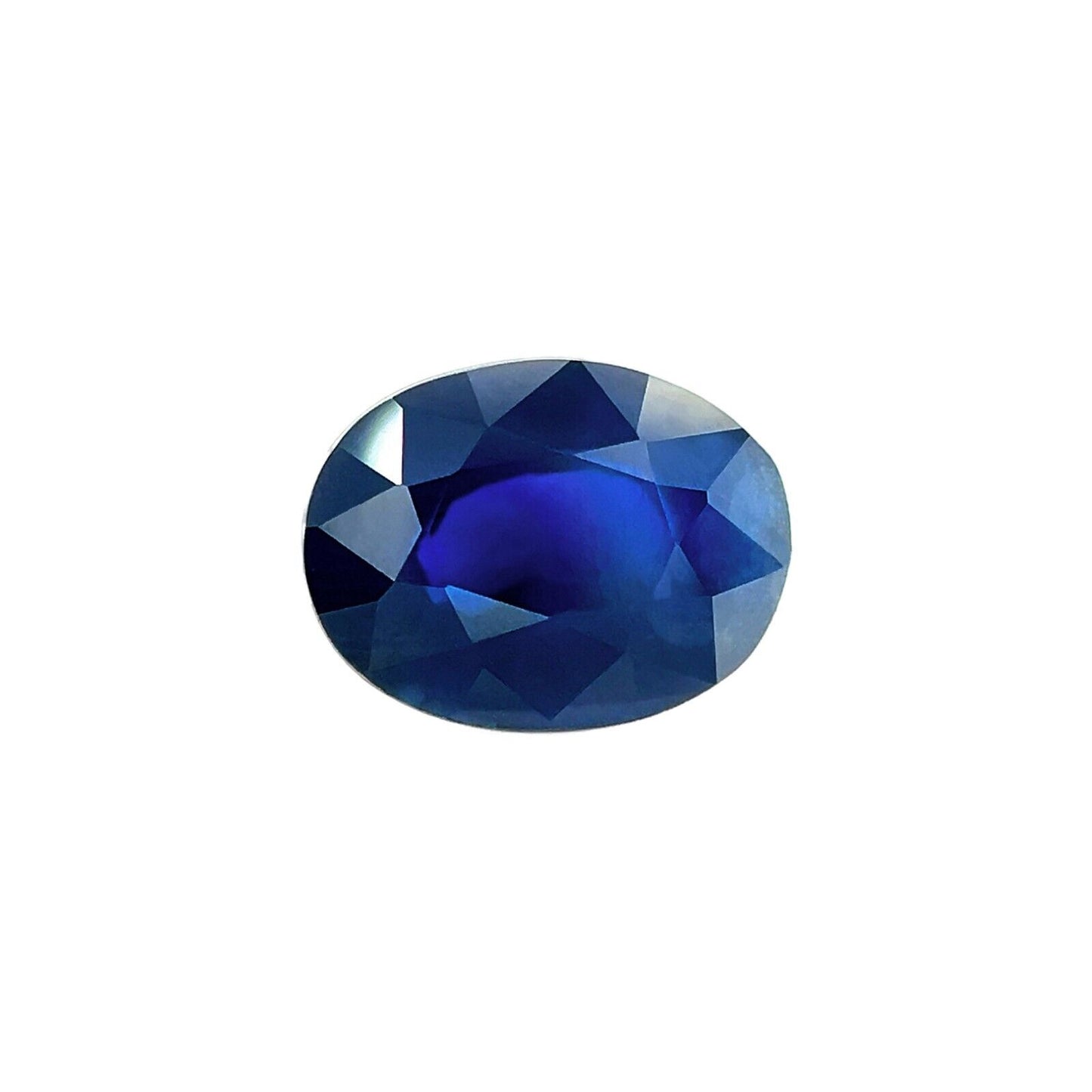 1.15ct NATURAL Deep Blue Sapphire Oval Cut RARE 7.5x5.5mm Loose Gemstone