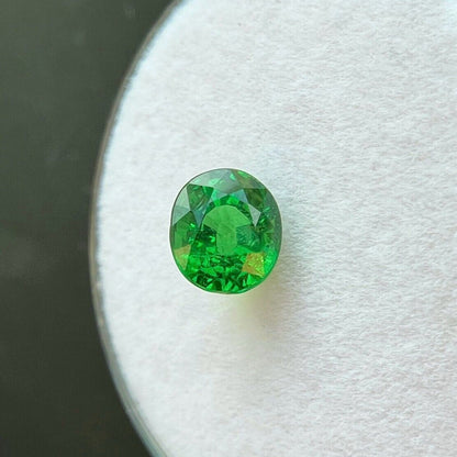 NATURAL Tsavorite Garnet 1.02ct Vivid Green Oval Cut 5.7x5mm Loose Gemstone