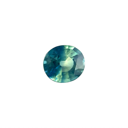 NATURAL Bi Colour Australia Sapphire 0.62ct Blue Green Loose Oval 5.3x4.7mm