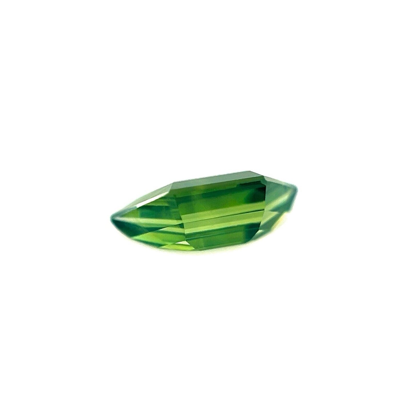 UNIQUE 0.79ct NATURAL Sapphire Green UNTREATED Trapezoid Cut 8.2x3.7mm VS