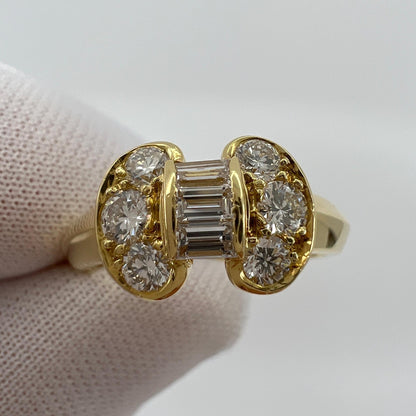 Rare Vintage Van Cleef & Arpels Diamond Celeste Ribbon Bow 18k Yellow ...