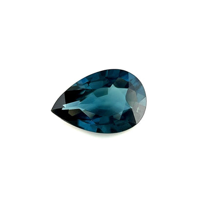 NATURAL 0.69ct Deep Blue Sapphire Pear Teardrop Cut Loose Gem 7.4.7mm VVS