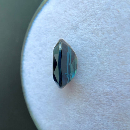 GIA CERTIFIED 1.44ct Natural Deep Blue UNTREATED Sapphire 7.8x5.2mm Oval Cut Gem