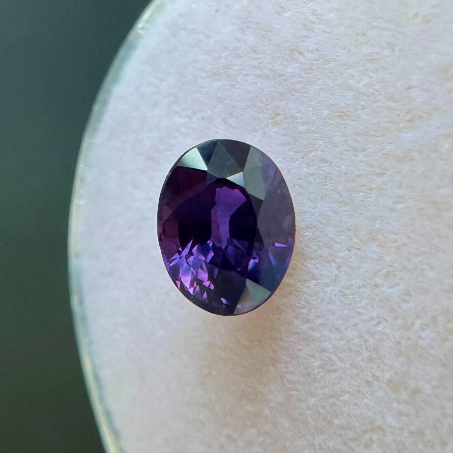 FINE 1.18ct DEEP Purple Sapphire Oval Cut UNTREATED Loose Gem 6.7x5.2mm VS