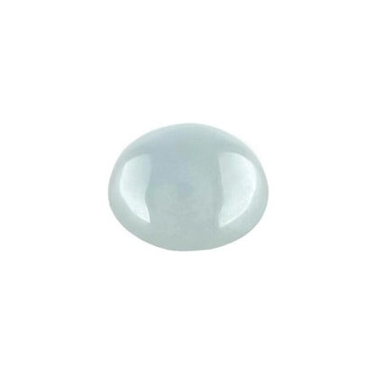 2.94ct GIA CERTIFIED Light Grey Jadeite Jade ‘A’ Grade Oval Cabochon UNTREATED