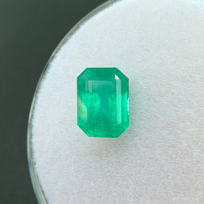 NATURAL 1.14ct Emerald DEEP Green Octagon Emerald Cut Loose Gemstone 7.1x5.2mm