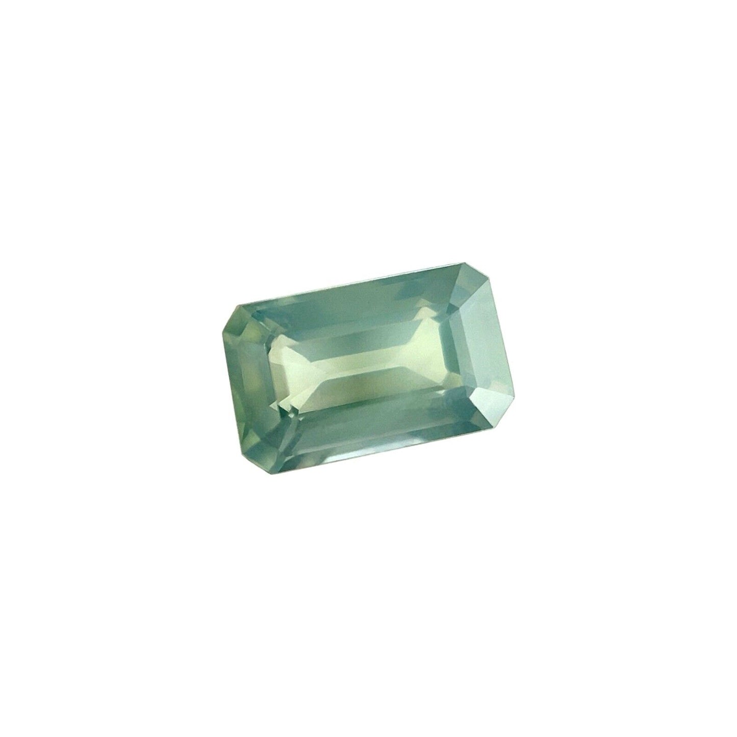 1.44ct NATURAL Blue Green AUSTRALIAN Sapphire Emerald Octagon Cut Gem 7.8x4.8mm