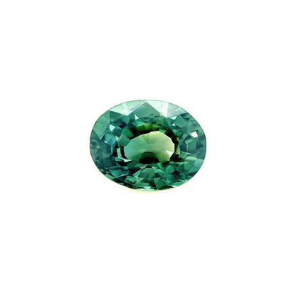 1.22ct NATURAL Sapphire Bluish Green GIA CERTIFIED Unheated Oval Cut Untreated