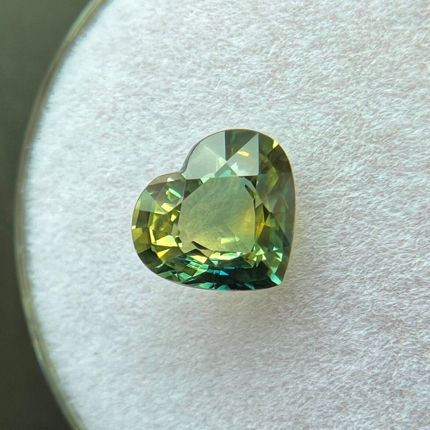 1.52ct GIA CERTIFIED Bi Colour Australian Sapphire Yellow Blue Heart UNTREATED