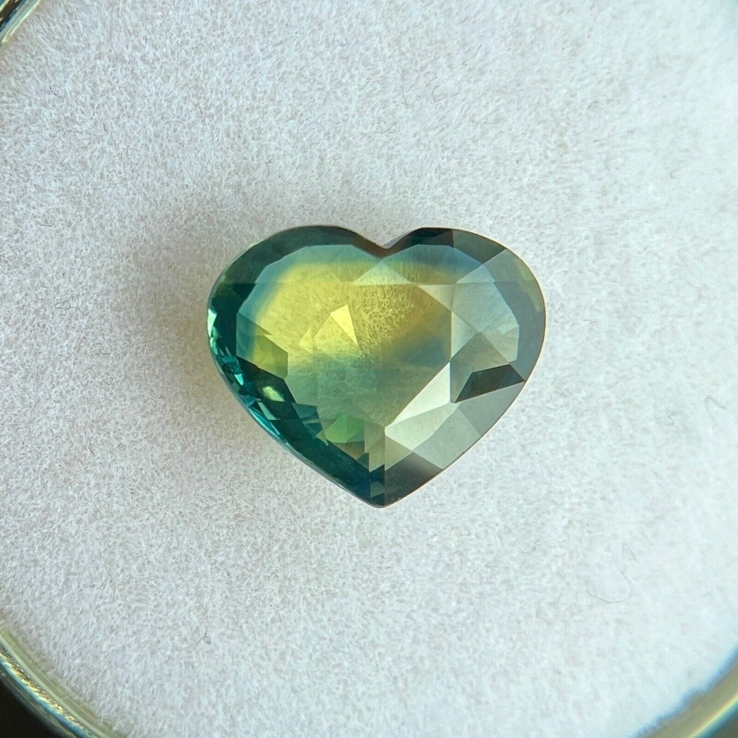 GIA CERTIFIED 2.29ct Sapphire Natural Australian Bi Colour UNTREATED Heart Cut