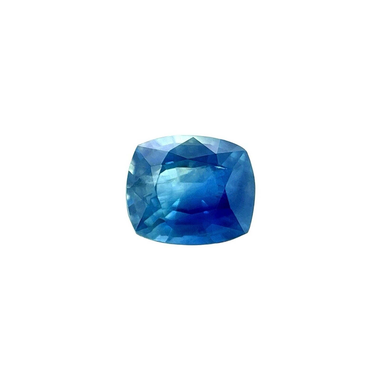 0.95ct NATURAL Bi Colour Blue Sapphire AUSTRALIAN Cushion Cut Gem 6x5mm Gemstone