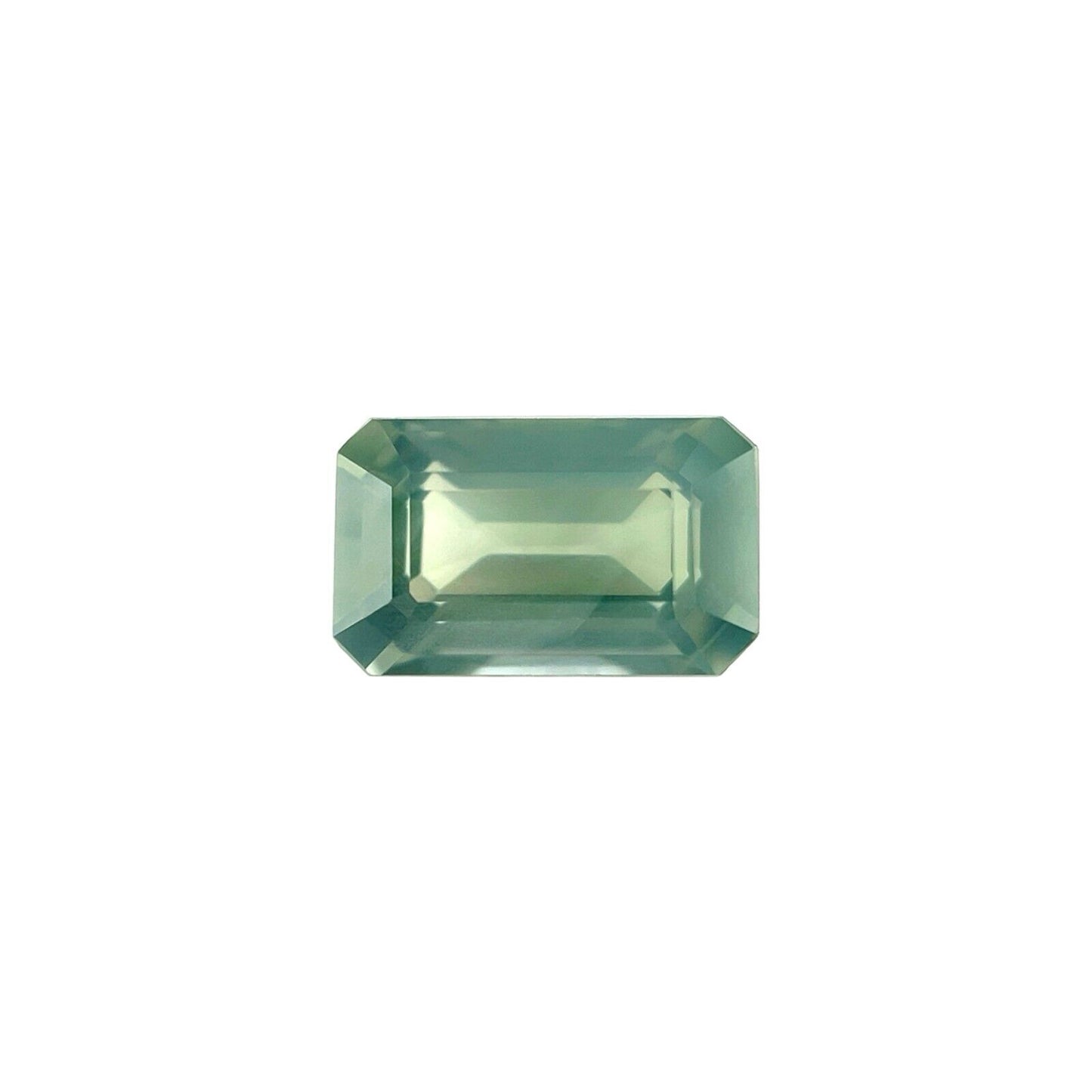 1.44ct NATURAL Blue Green AUSTRALIAN Sapphire Emerald Octagon Cut Gem 7.8x4.8mm