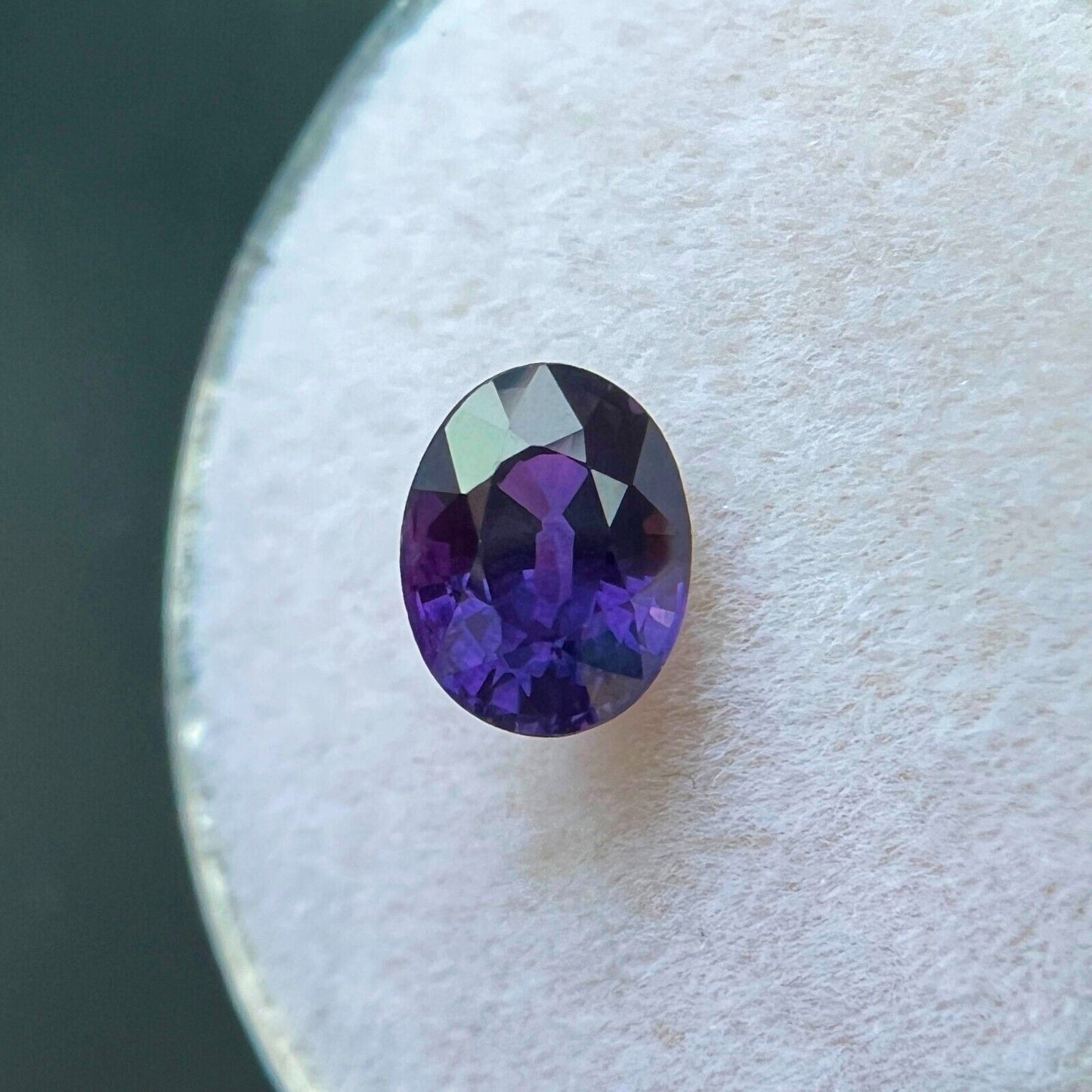 FINE 1.18ct DEEP Purple Sapphire Oval Cut UNTREATED Loose Gem 6.7x5.2mm VS