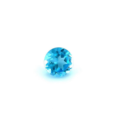 NATURAL 5mm Vivid Swiss Blue Round Cut Topaz Calibrated Gem Jewellery Supply