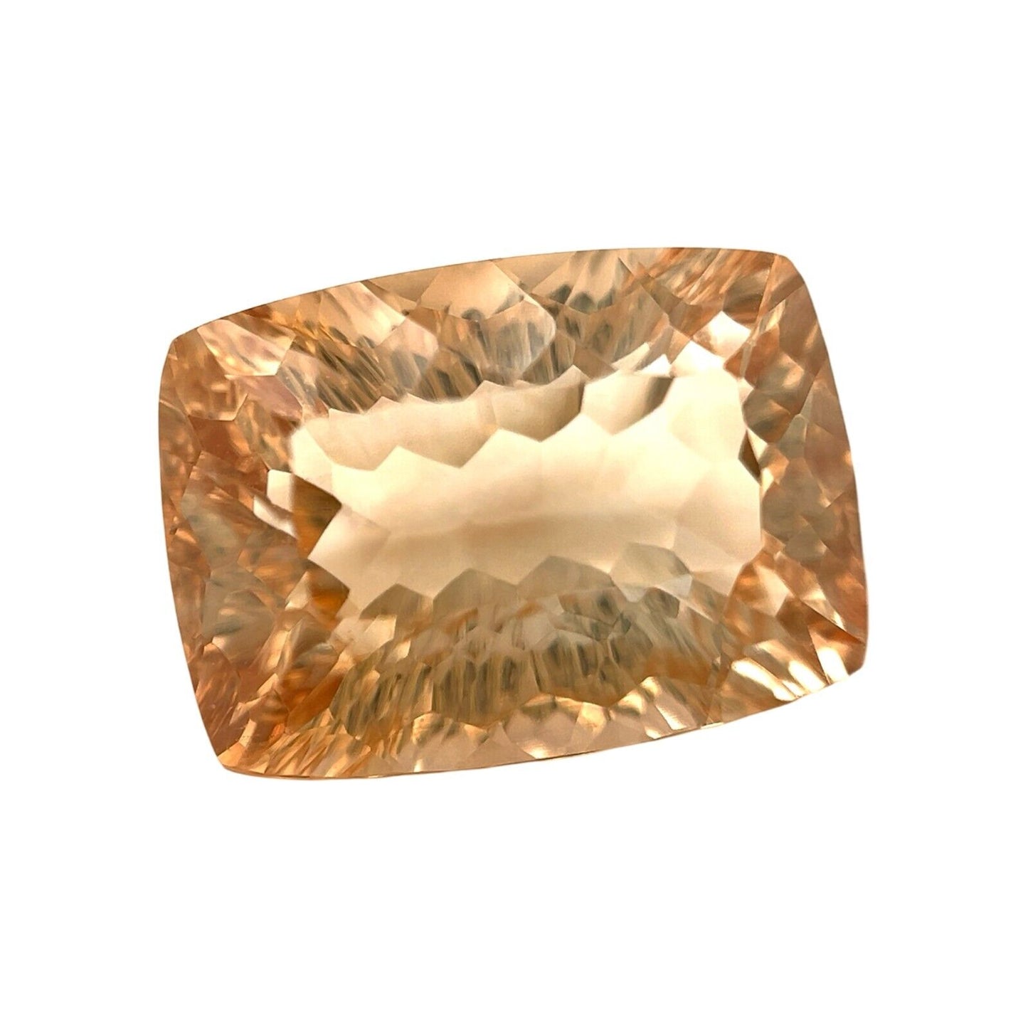 NATURAL 11.11ct Orange Cognac Topaz 15x10.8m FANCY Cushion Concave Cut VS