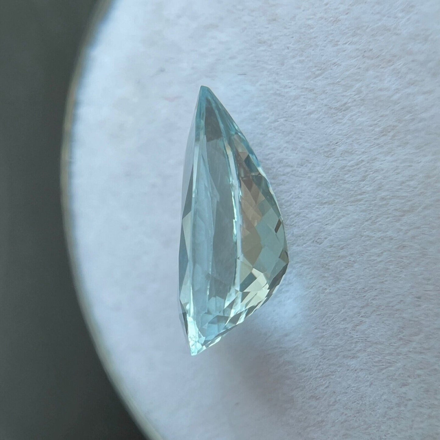 NATURAL Fine Blue Aquamarine 1.86ct Fancy Pear Fine Cut Loose Gem 11.4x7.7mm