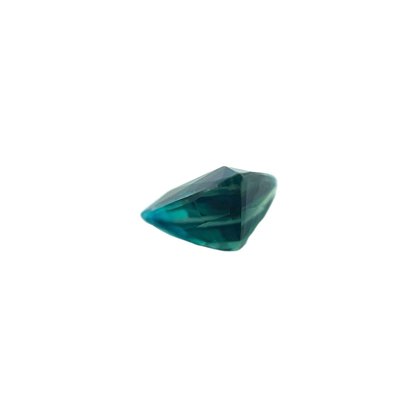 NATURAL 0.55ct DEEP Green Blue Sapphire UNTREATED Trillion Triangle 6x4.6mm VVS