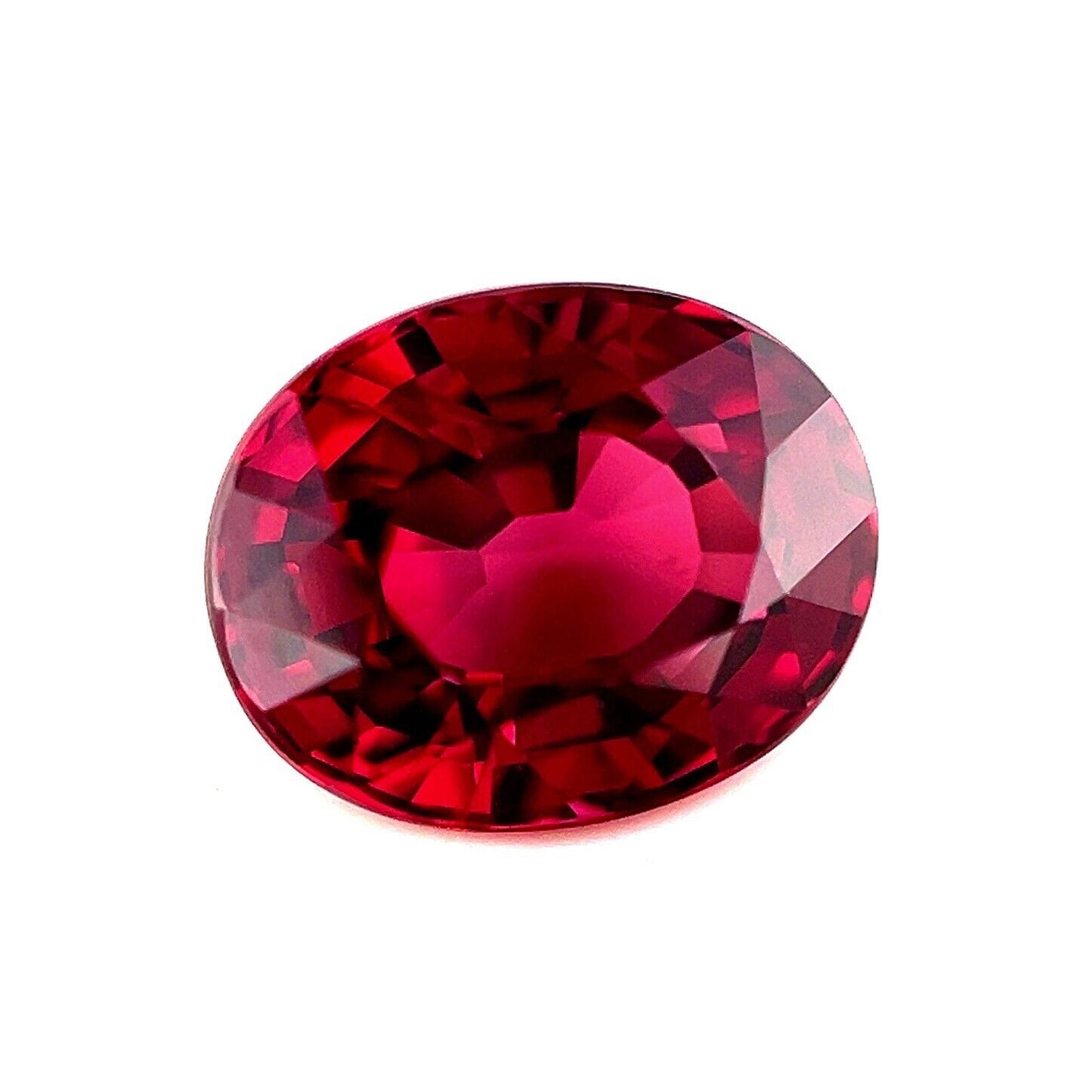 NATURAL 3.09ct Pink Purple NATURAL Rhodolite Garnet Oval Cut Gem 9x7.2mm VVS