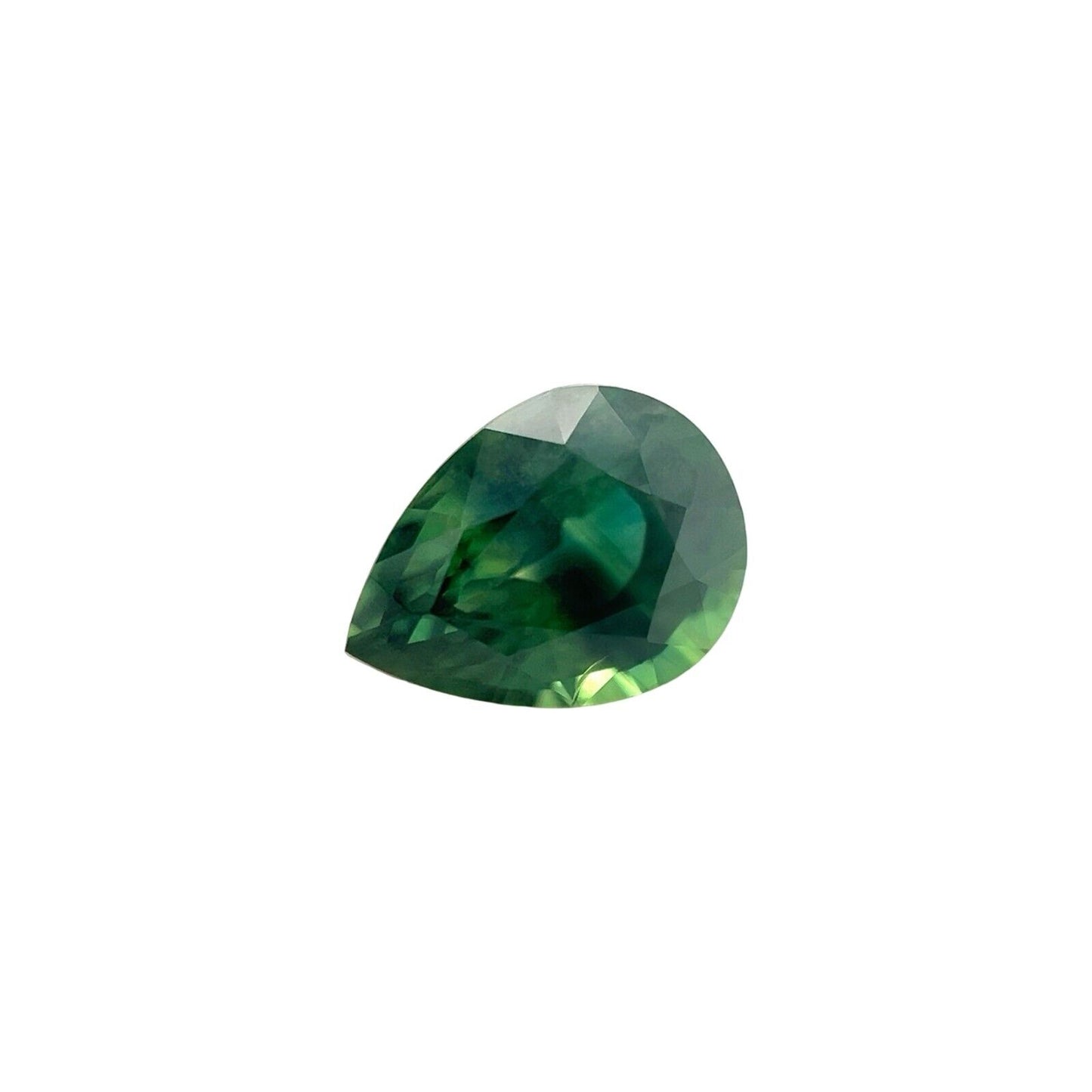 NATURAL 1.29ct Deep Blue Green AUSTRALIAN Sapphire Pear Teardrop Cut 7.7x5.7mm