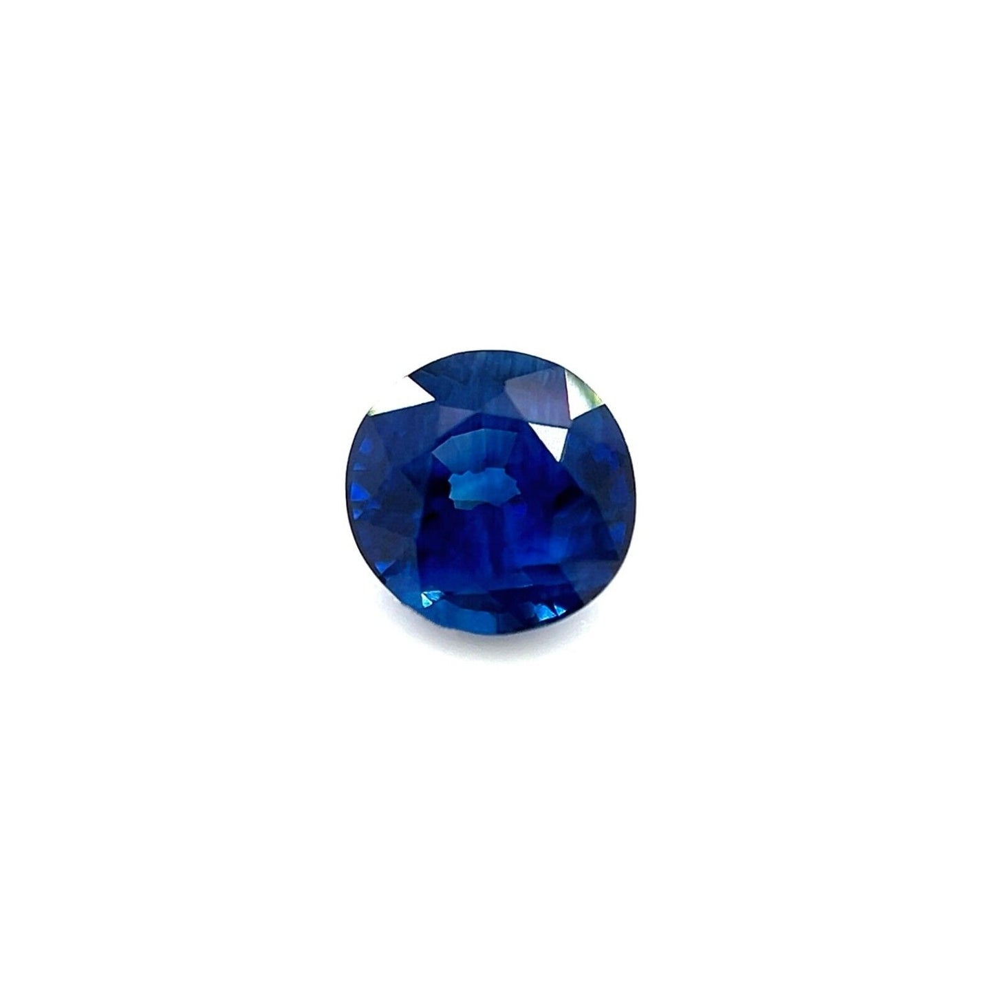 0.92ct NATURAL Ceylon Sapphire Deep ROYAL Blue Round Cut Loose RARE Gem 5.4mm