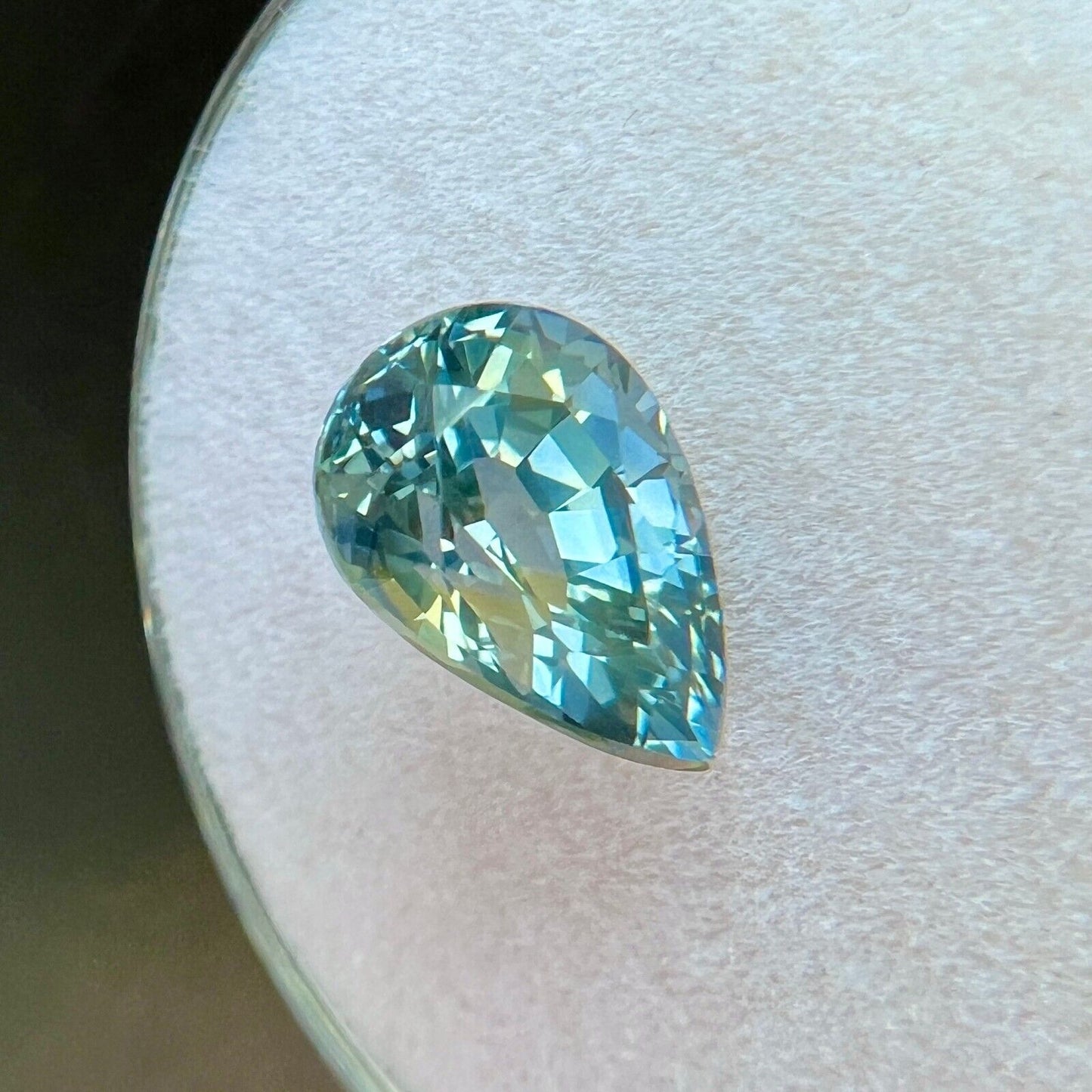 2.53ct NATURAL Ceylon Bi Colour Sapphire UNIQUE Yellow Blue Pear Teardrop Cut