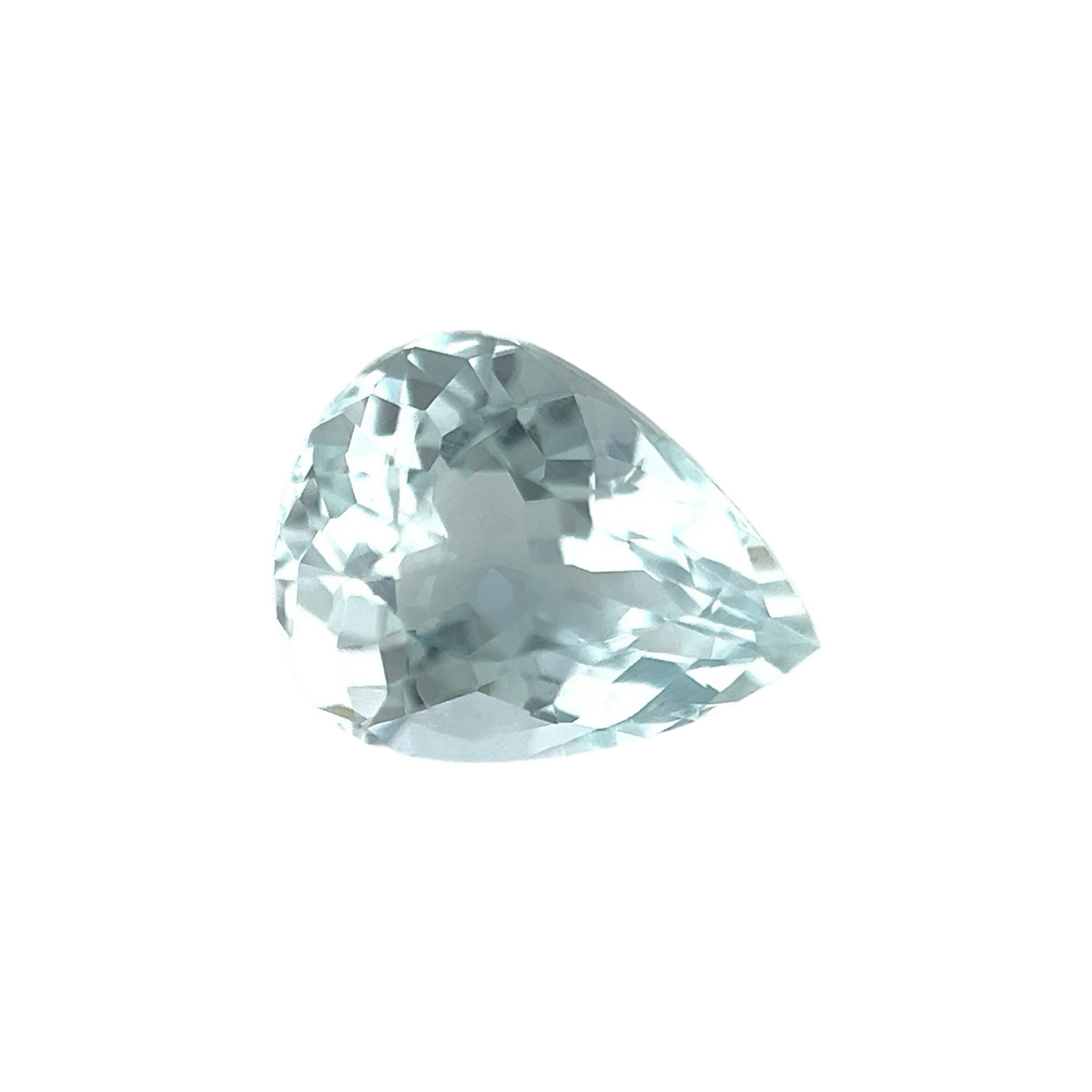 NATURAL 1.65ct Light Blue Aquamarine Pear Teardrop Cut 9x7mm Loose Gemstone