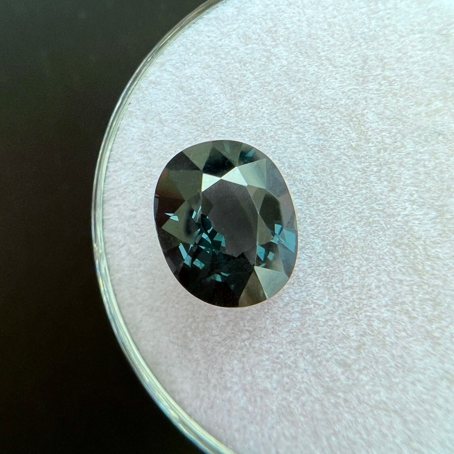 2.33ct TITANIUM Spinel NATURAL GIA Certified Grey Blue Oval Cut Gemstone