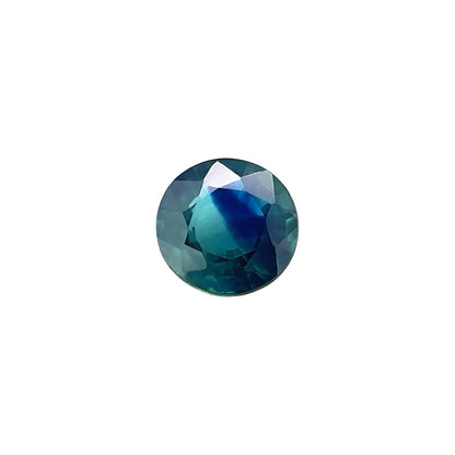 NATURAL Bi COLOUR Blue Australian Sapphire 0.68ct Round Cut 5.3mm Gemstone VS