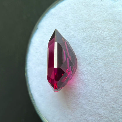 3.86ct NATURAL Vivid Pink Purple Rhodolite Garnet Fancy Pear Cut Gem 11.5x8mm