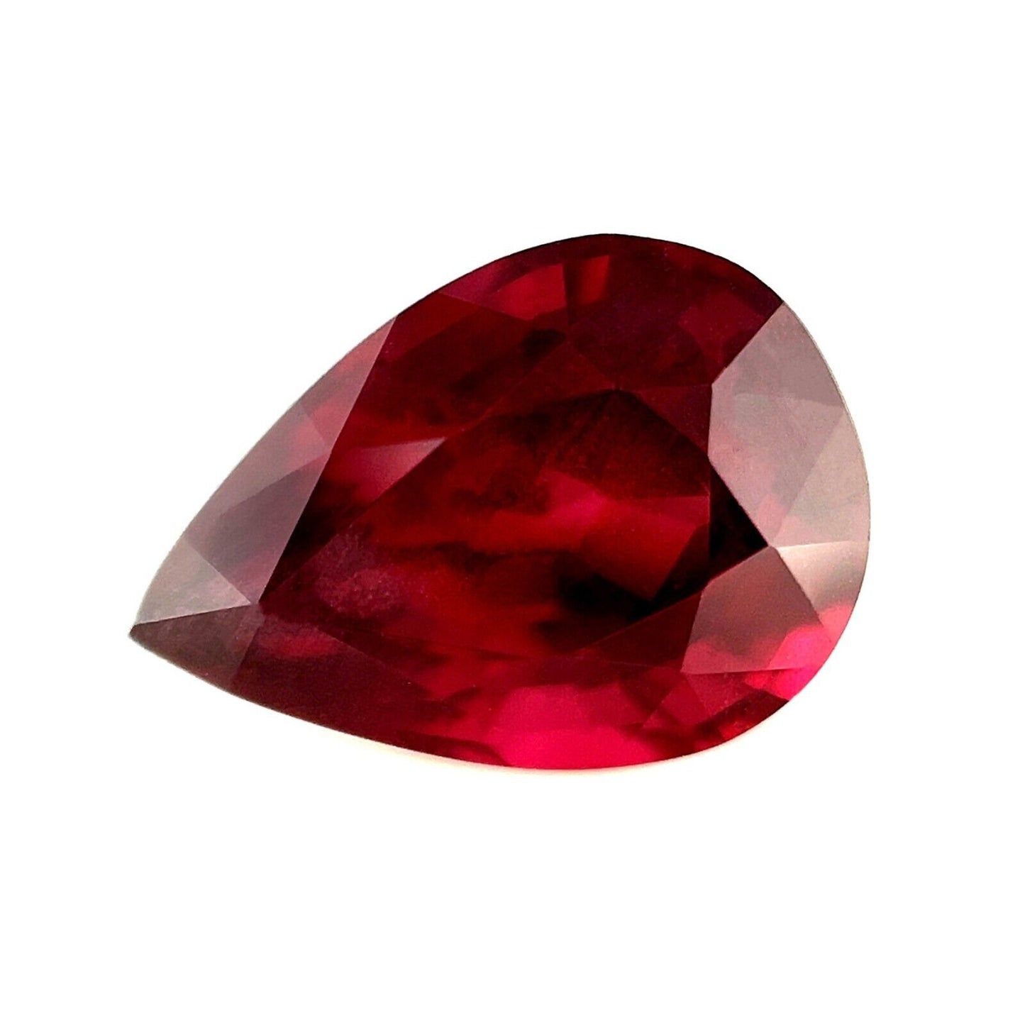 5.62ct Red Purple NATURAL Rhodolite Garnet Pear Teardrop Cut Loose Gem 13x9mm