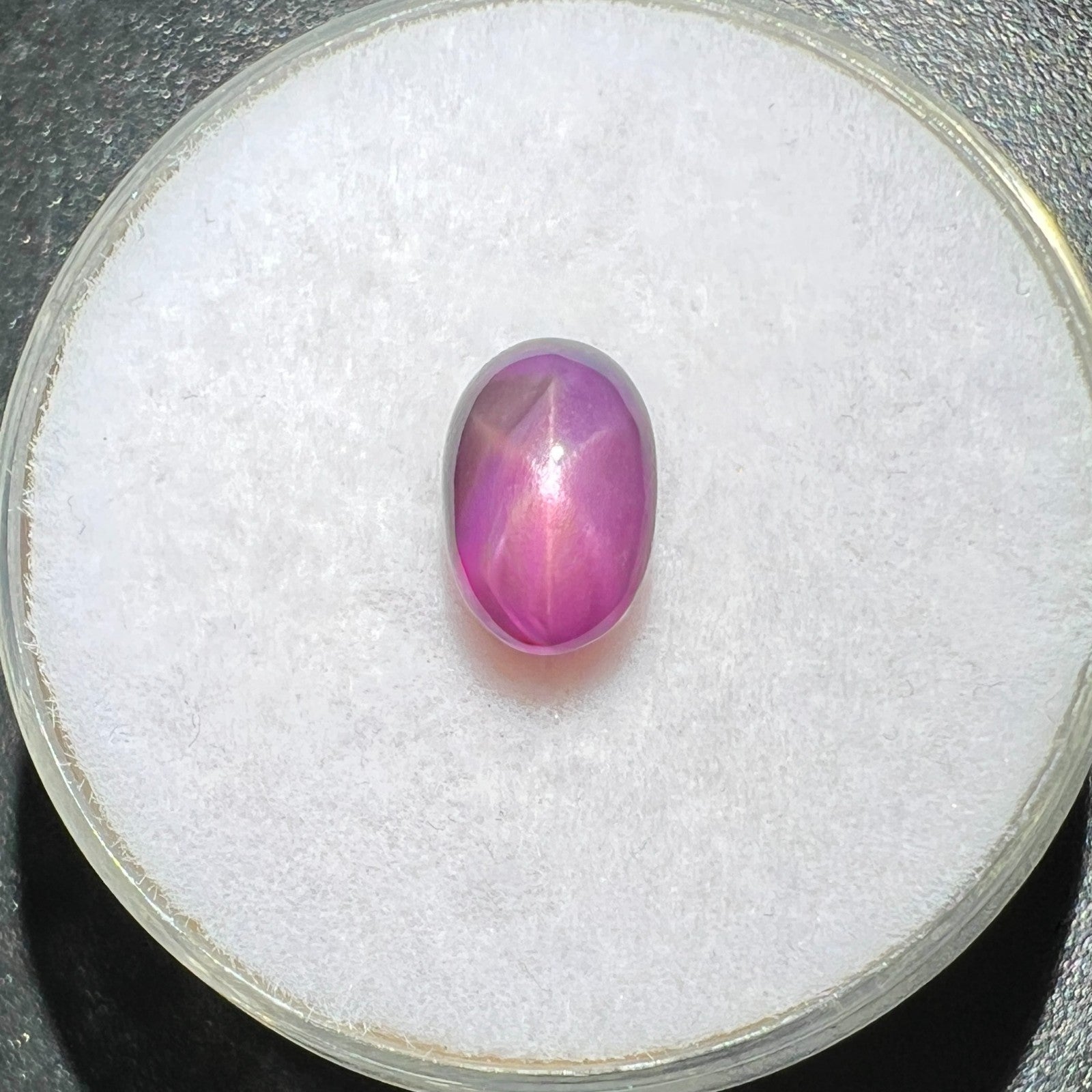 IGI CERTIFIED 1.50ct Deep Purple STAR Sapphire NATURAL Loose Oval Cab ...