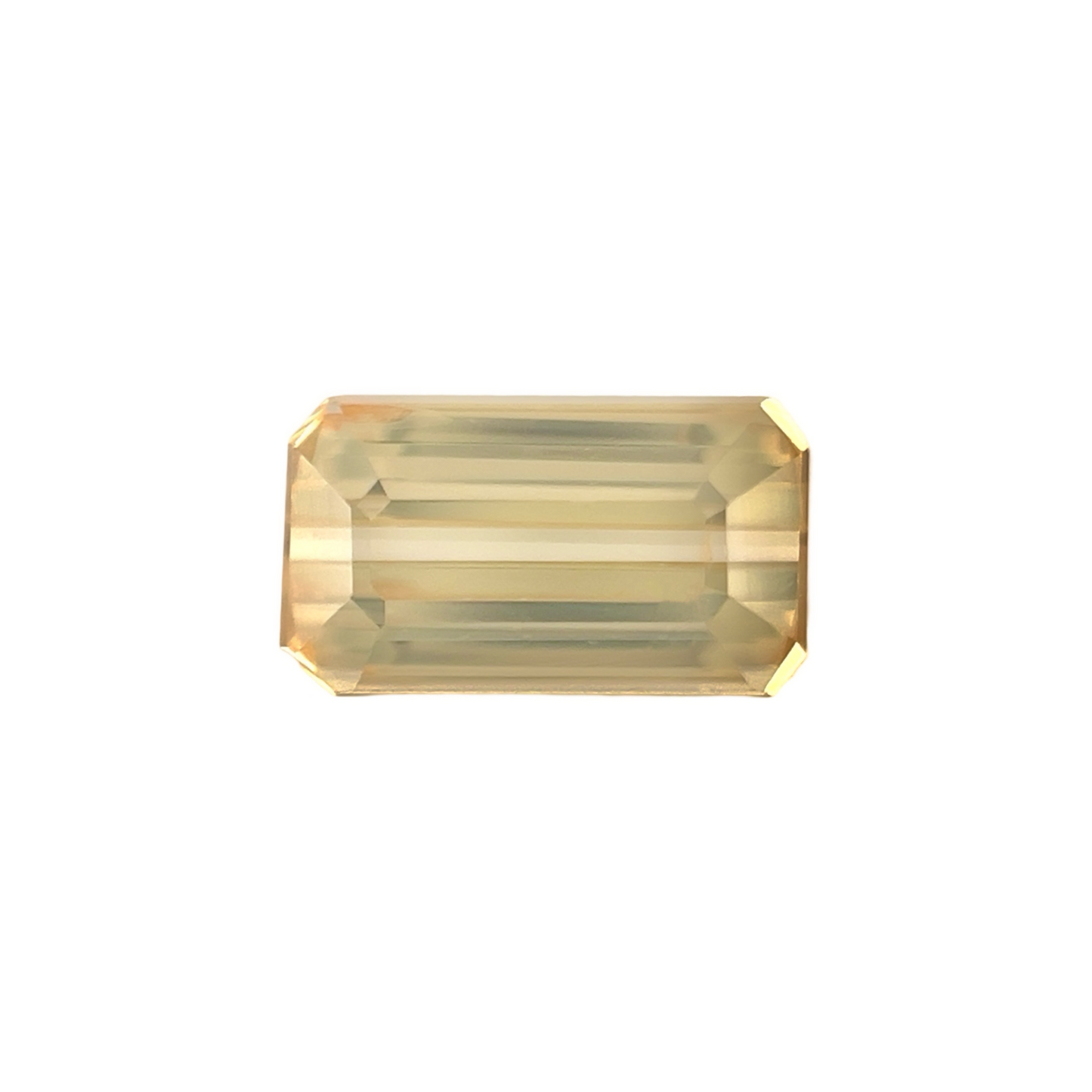 NATURAL 1.83ct Yellow Zircon Octagon Cut Loose Gem 8x4.5mm VS