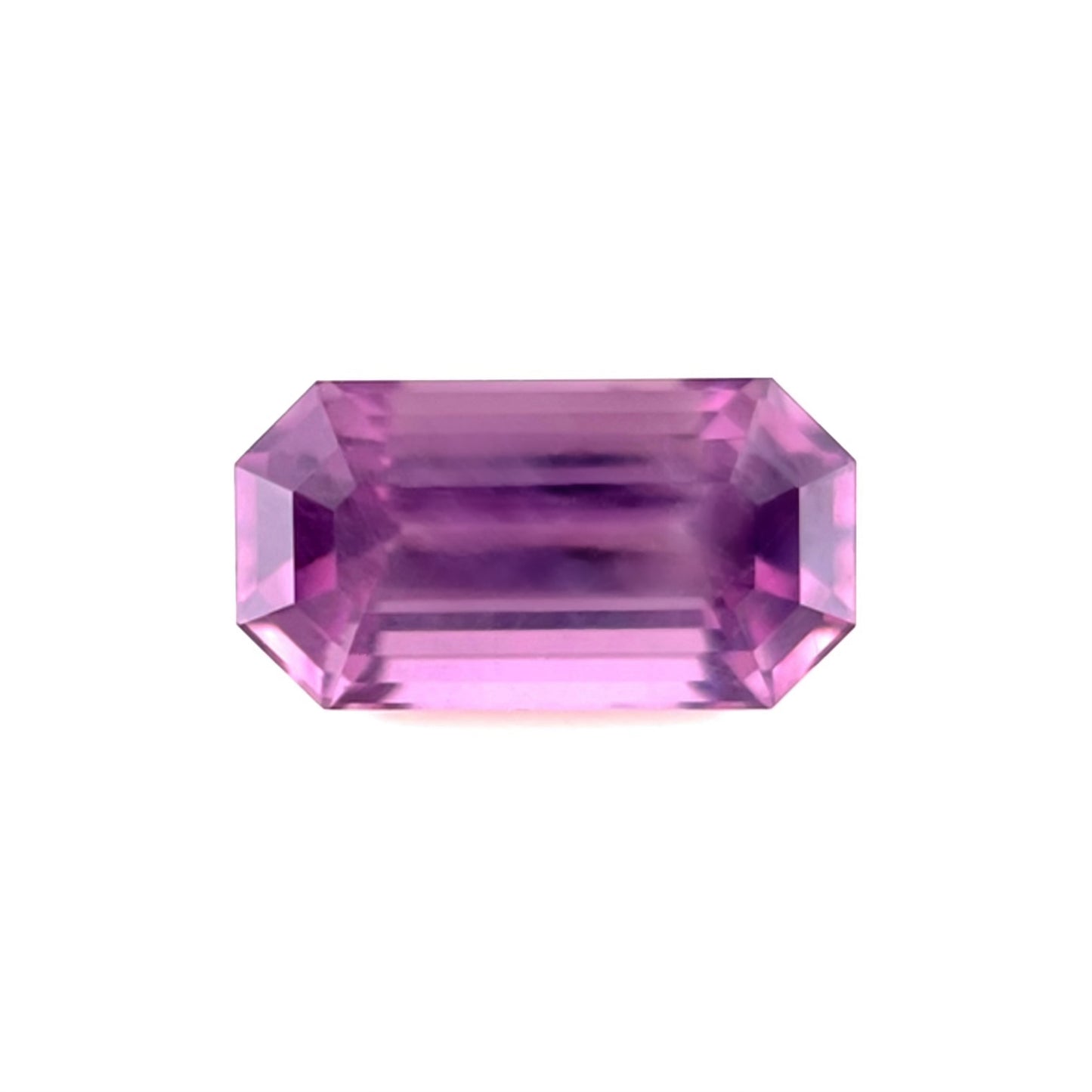 Fine NATURAL 2.07ct Vivid Purple Spinel Rare CEYLON Octagon Emerald Cut 9.3x5mm