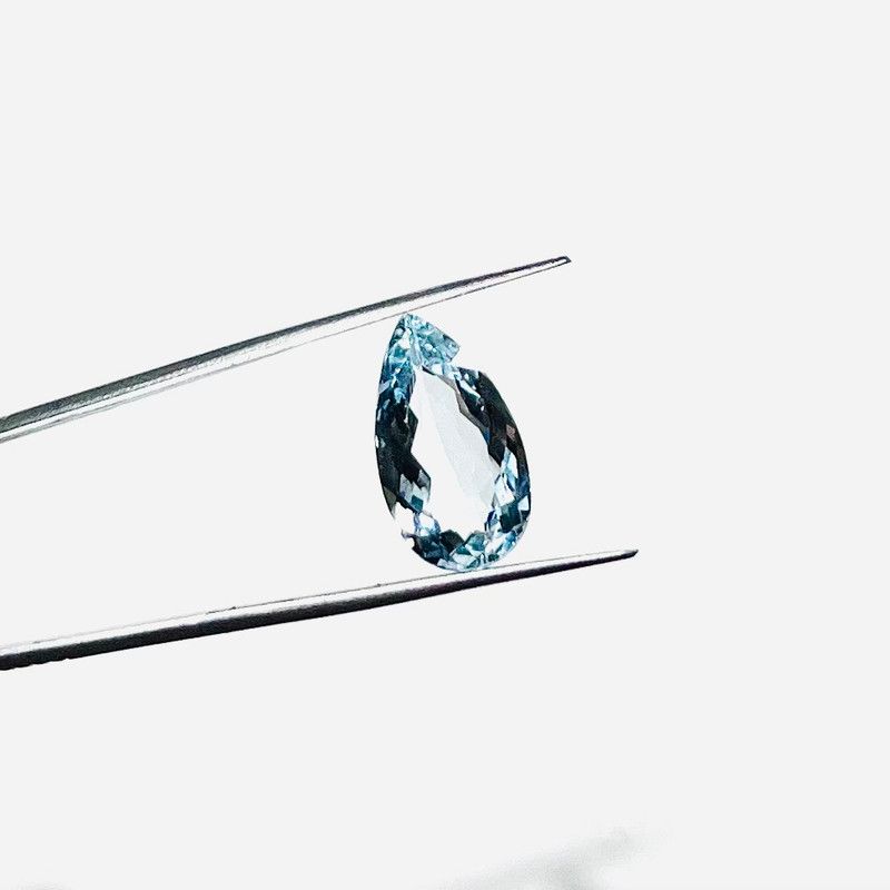 9.25ct Pear Natural Aquamarine (Colour Blue, Clarity Slightly Included, Cut Faceted)