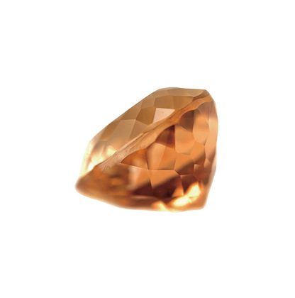 8.27ct NATURAL Champagne Orange Topaz Heart Cut Loose Gemstone 12x11.5mm VVS