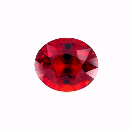 FINE 2.71ct VIVID Orange NATURAL Spessartine Garnet Oval Cut 8x6.7mm Gem VVS