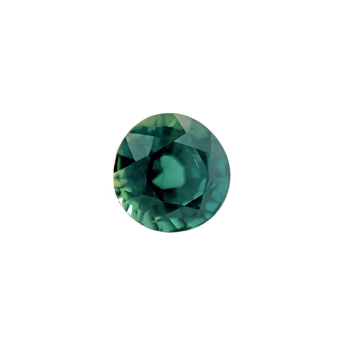 NATURAL 0.52ct DEEP Green Blue Round AUSTRALIA Sapphire UNHEATED Gem 4mm VVS