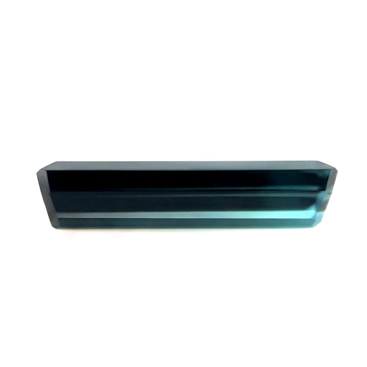 FINE 2.85ct Indicolite Tourmaline DEEP Blue-Purple Octagon Cut 16x4.7mm Gem VS