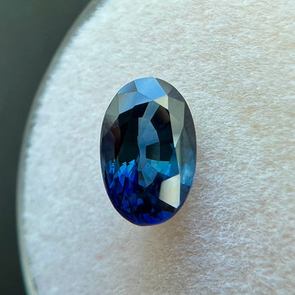 1.56ct CEYLON Sapphire ROYAL Blue Oval Cut NATURAL Gemstone 8x5.3mm VS