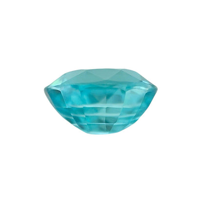 NATURAL 2.22ct Vivid NEON Blue Zircon Oval Cut Loose Gemstone 8.9x5.9mm VVS