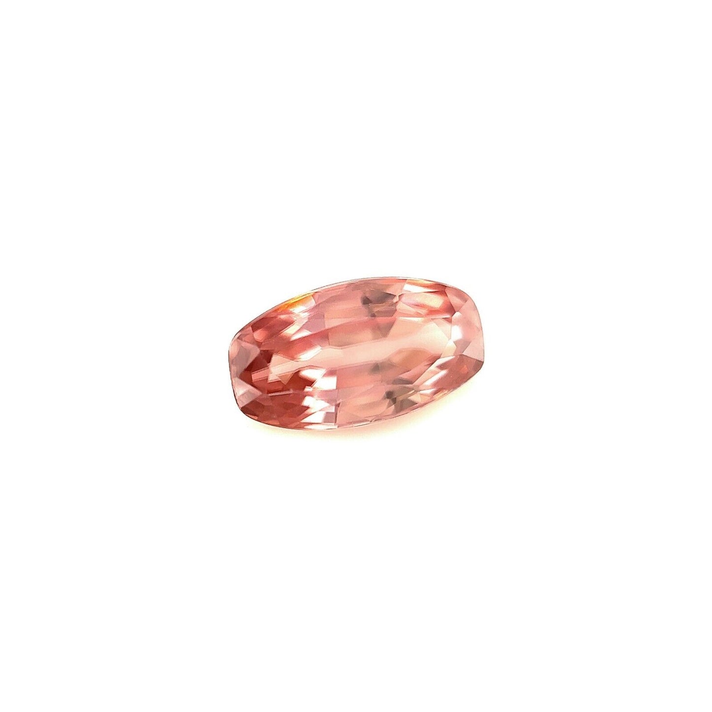 NATURAL Pink Zircon 1.56ct Cushion Cut Loose Gemstone 8.6x4.8mm VVS