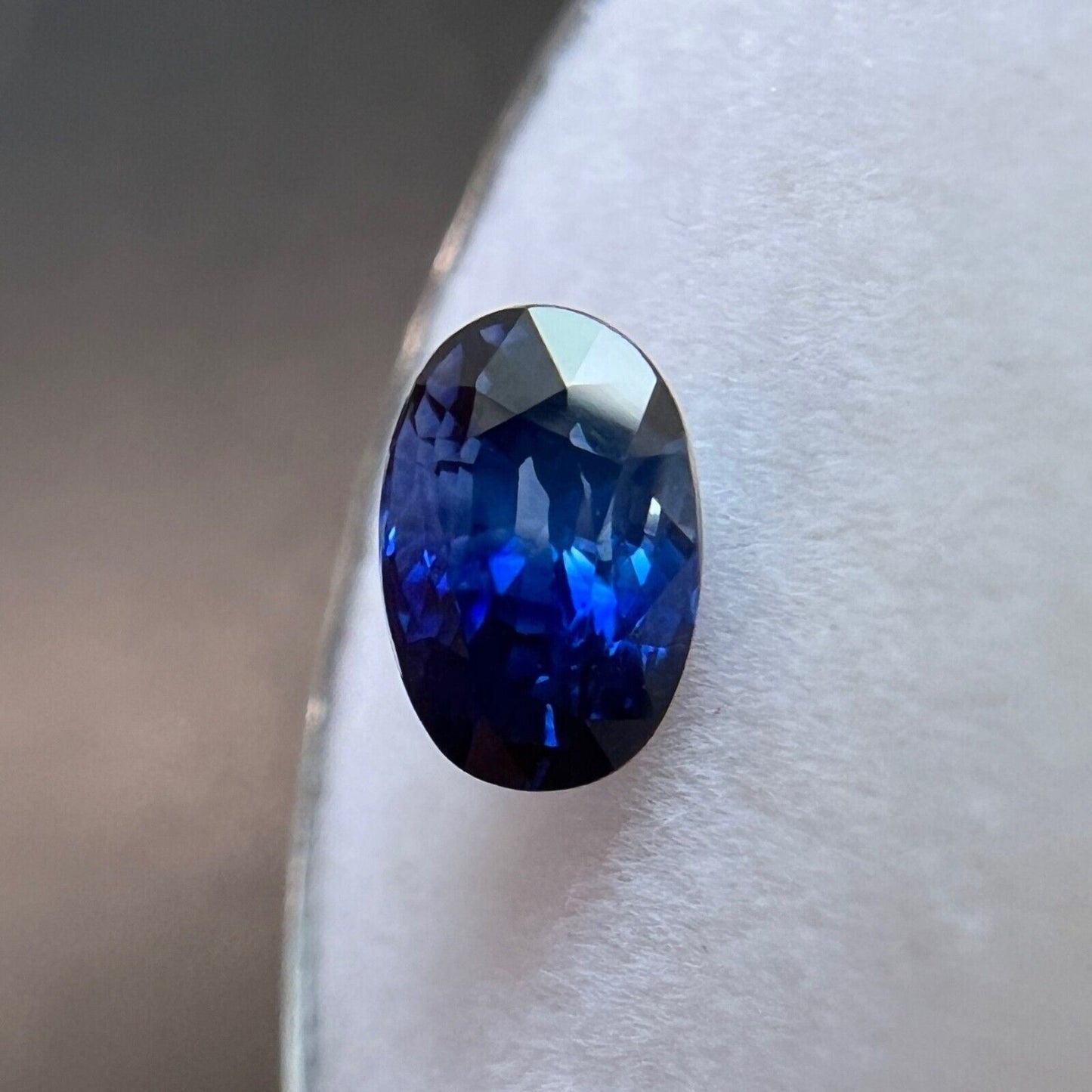 UNIQUE 1.11ct NATURAL Ceylon Blue Bi Colour Sapphire Oval Cut Gem 6.5x4.5mm