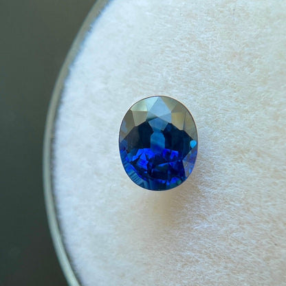 Fine ROYAL BLUE Sapphire GRA Certified 0.74ct Oval Cut RARE Gem 5.7x4.7mm VVS