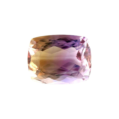 8.54ct NATURAL Ametrine Fancy Cushion Cut Purple Yellow Bi Colour 13.3x10mm VVS