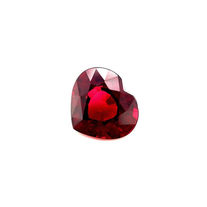 FINE 2.26ct Vivid Purple Pink Rhodolite NATURAL Garnet Heart Cut 8x7.2mm Gem VS