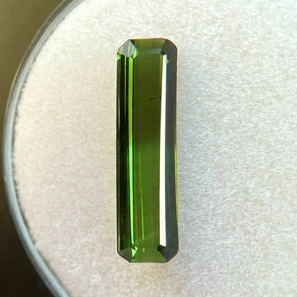 1.42ct NATURAL Bi Colour Green Tourmaline Fancy Scissor Emerald Cut 15x4mm VS