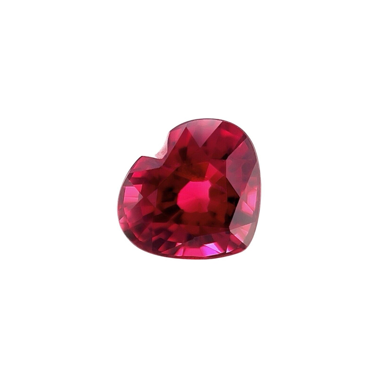 FINE 1.93ct Purple Pink Rhodolite NATURAL Garnet Heart Cut 7.7x6.8mm Gemstone VS