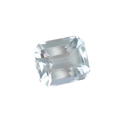 NATURAL 1.97ct Light Blue Aquamarine Octagon/Emerald Cut 8x6.9mm Loose Gem