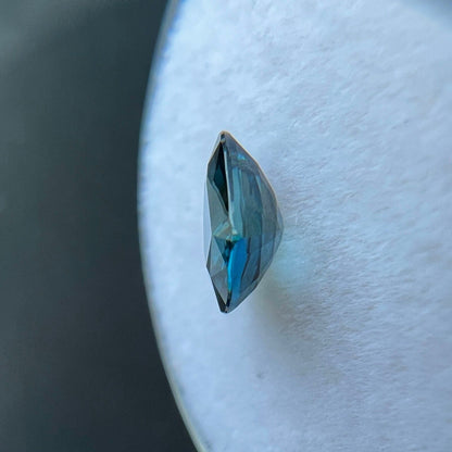 1.30ct Australian Green Blue Teal Sapphire Pear Teardrop Cut Loose Gem 7.4x6.8mm