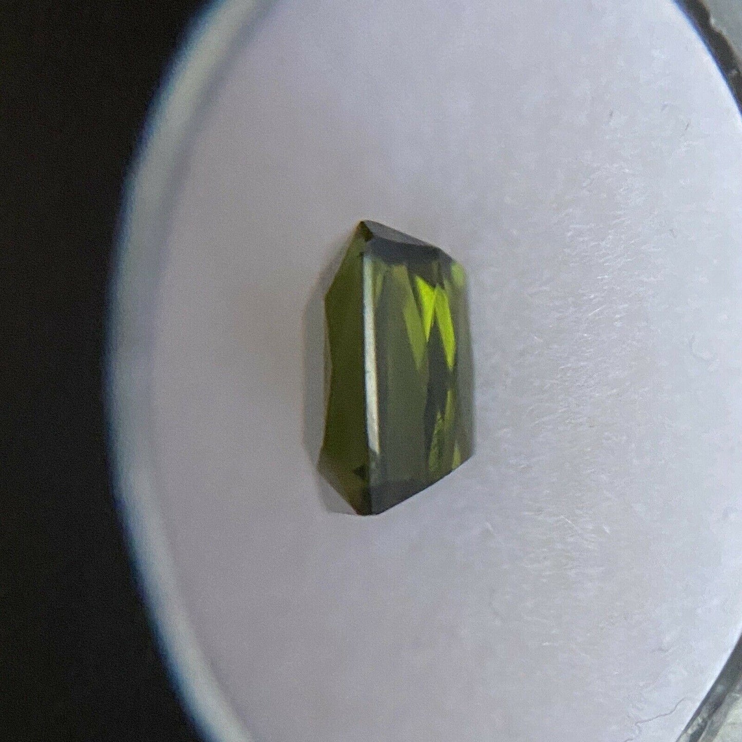 Deep Green Tourmaline 2.12ct Octagon Emerald Cut Loose Gem 7.6x7mm